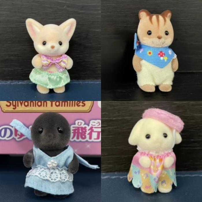 Sylvanian Families Forest Rabbit Grove Family Dollhouse Mole Baby Rabbit Persian Cat Koala Girls Flo
