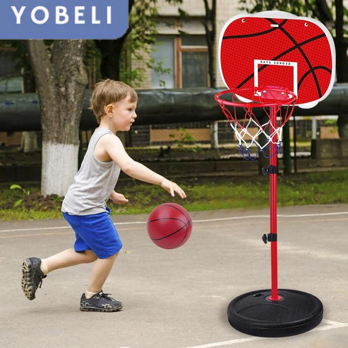 Mainan Bola Basket Anak Tiang Ring Basket 145cm dengan Pompa