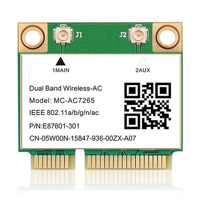 1200Mbps Bluetooth 4.2 Mini PCI-E Wifi Card MC-AC7265 Wireless Network Card 7265 802.11ac 2.4G 5Ghz