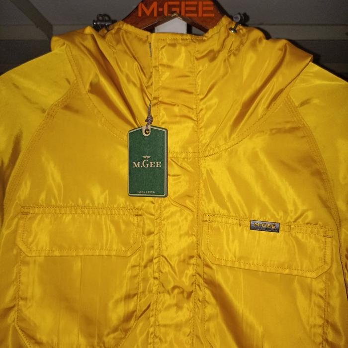 Jaket Hoodie Original Mgee Parka C009 Green - Yellow Terbaru