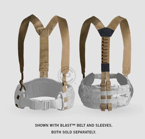 Sunsnow Crye Precision Suspenders Cp Waist Strap Strap Multicam Wolf wn Accessorized With Avs Waist