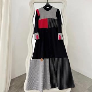 Baju Muslim Zisheeri Seroja Gamis Black Bahan Katun Premium Syar'i