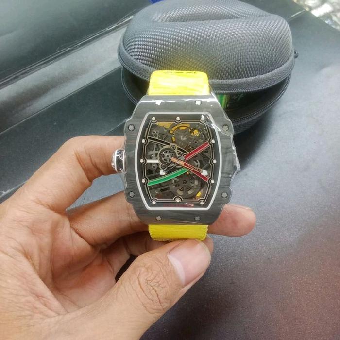 Jam Tangan HwRichardMille RM67-02 Tourbillon Swiss Factory Dial Carbon