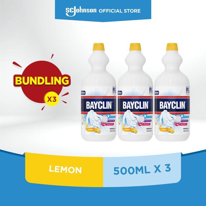 Bayclin Pemutih Pakaian Lemon 3x1 Liter