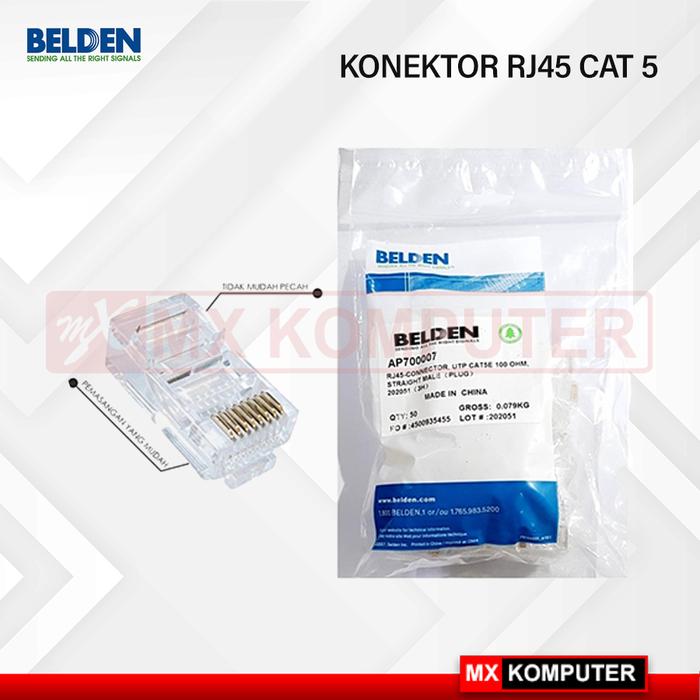 Connector RJ45 Cat 5e BELDEN ORIGINAL | Konektor RJ-45 Cat5 Cat 5