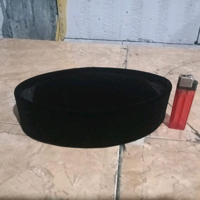 KOPIAH,PECI PENDEK TINGGI 6,7 CM TREPES Kopiah Peci Muslim Hitam Dewasa
