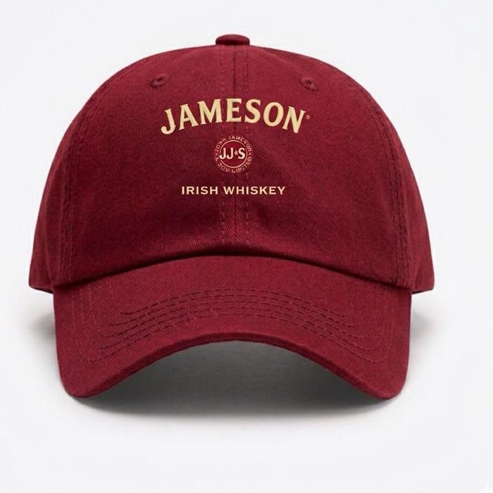 Jameson Topi Jameson dengan Logo Irish Whiskey untuk Gaya Kasual