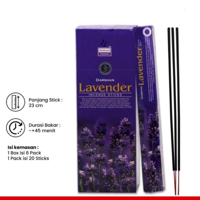 Dupa India (Aromatherapy) Hexa - Darshan Lavender