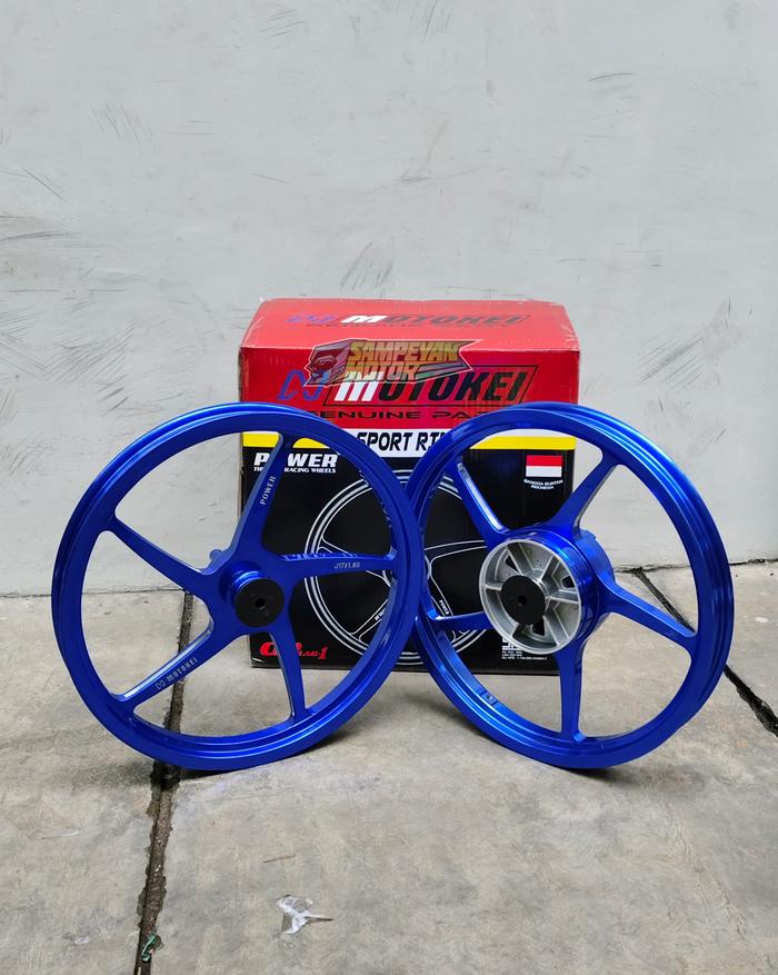 Velg Murah Vlg Promo Peleg Balap Racing Palang 5 Cakram Power Motokei Model Mutakin CNC Ring 17x160 