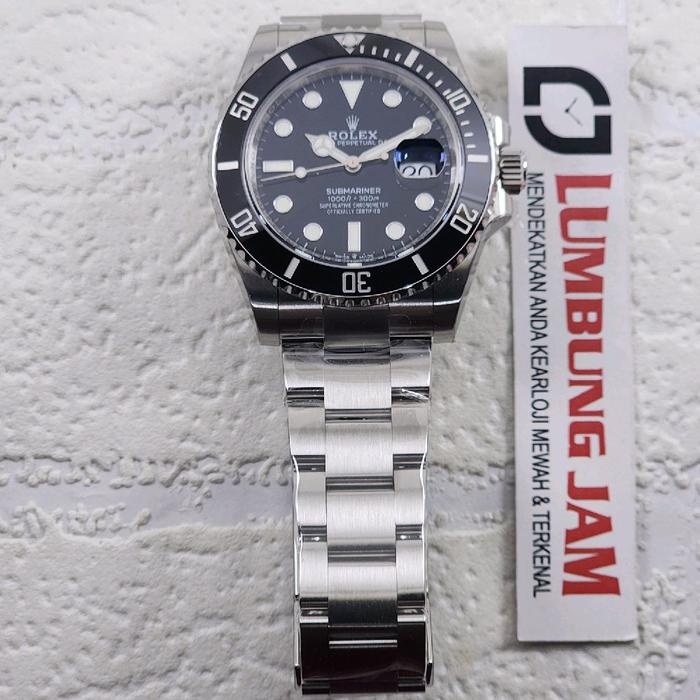 JAM TANGAN MEWAH SUBMARINER 126610 41mm BLACK CERAMIC VSF