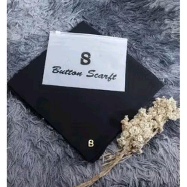 JILBAB SEGI EMPAT POLOS VOAL PLAT B POUCH BUTTON SCARVES KW