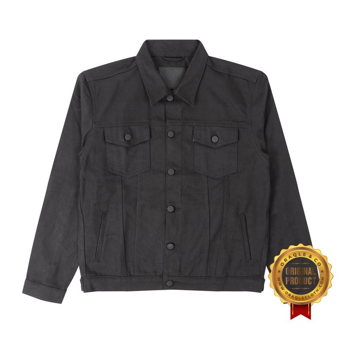 Oraqle Jaket Denim ARANG BLACK DENIM