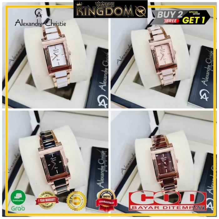 Jamtangan wanita Alexandre Christie Ac2983 / 2983 100% Original garansi resmi 1thn