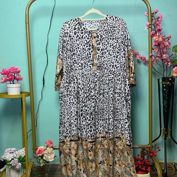 Daster Geisha Motif Macan tutul , Daster wanita Geisha , Daster terbaru 2025