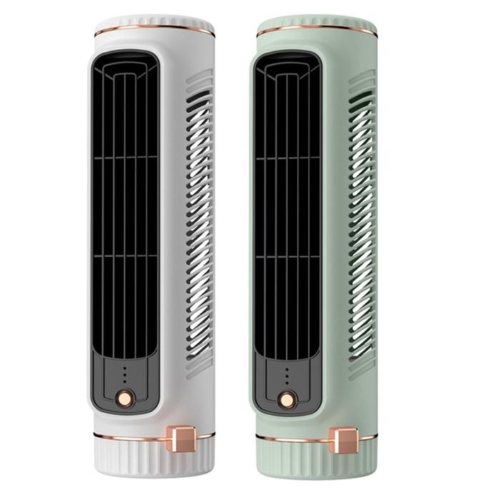 Desk Fan 2000mAh Operated Tower Fan Portable Fan Small Bladeless Table 517C