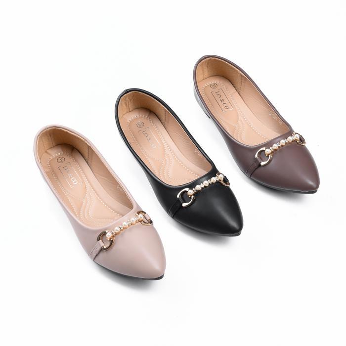 [BELI 2 GRATIS LIPSTIK] - LIN&CO - Salsa Flatshoes Wanita Anti Slip Model Terbaru Untuk Kerja, Kulia