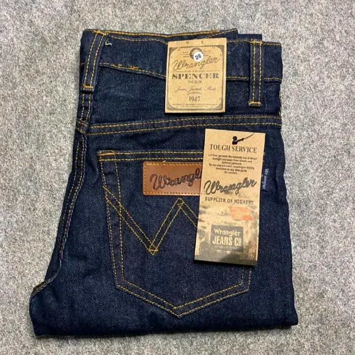 wrangler celana jeans pria panjang reguler jeans pria panjang wrangler reguler basic garment
