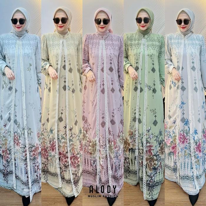 Azkia Dress/Gamis/ By Alody