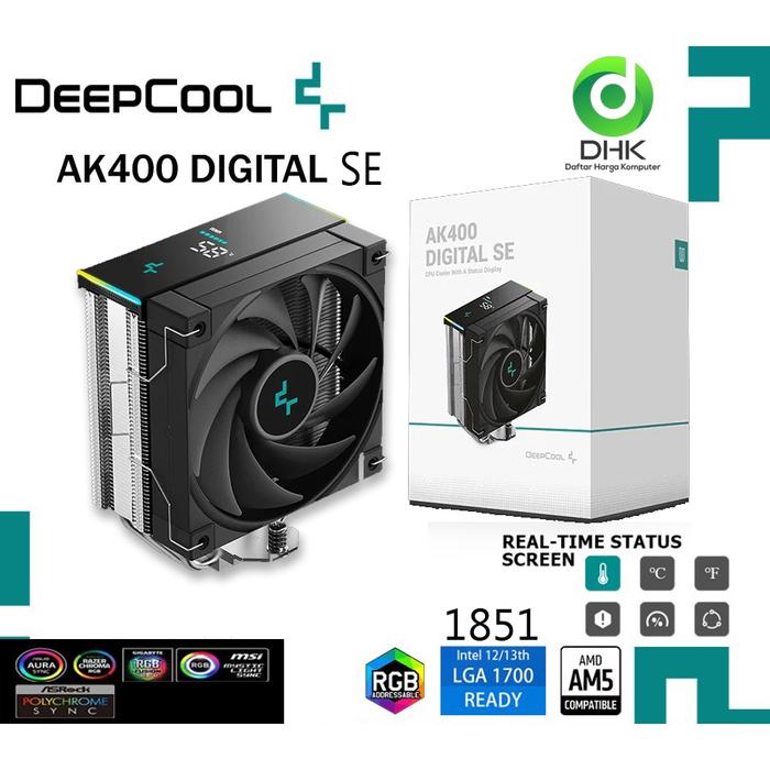 READY Deepcool AK400 DIGITAL SE CPU COOLER LGA 1851 AM5