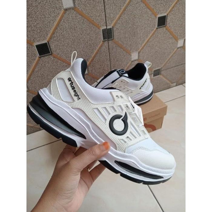 Sepatu Runing Ortuseight Original Dewasa Pria/Wanita Terbaru 2023 Putih Polos White Premium Quality 
