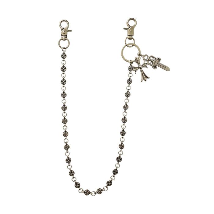 ￼Chrome Hearts Flap Pockets Chain Pants - Aksesoris Rantai Celana Style Punk Hip Hop Korea