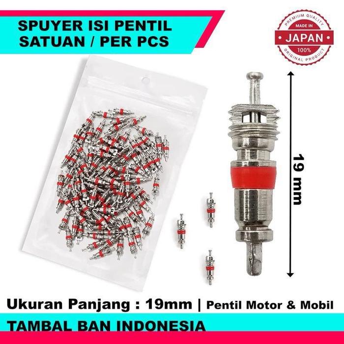 Isi Pentil High & Low Freon AC dan Kulkas ( Satuan ) - Schrader Valve Core R12 R134A R22 R32 R404 R4