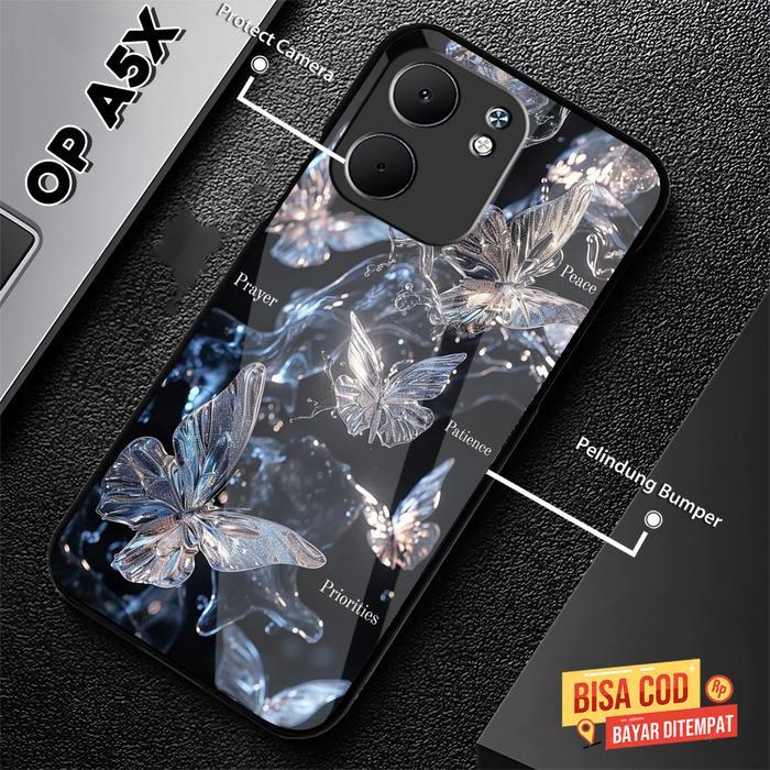 Casing Hp For Oppo A5X 2025 Terbaru Silicon Hp Dilengkapi Pelindung Camera Casing Mewah For Oppo A5X