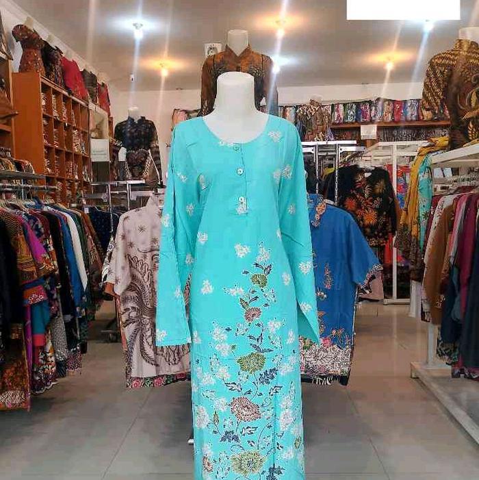 Longdress Batik Unggul Jaya Cap Sekar Mekar Extra Jumbo