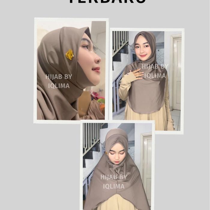 BY IQLIMA MIKHAYLA Instan Hijab Bergo Instan syar’i Size L