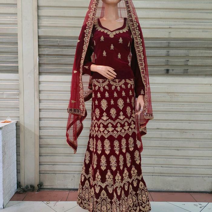 Baju Pengantin India / Gaun India / Baju India .