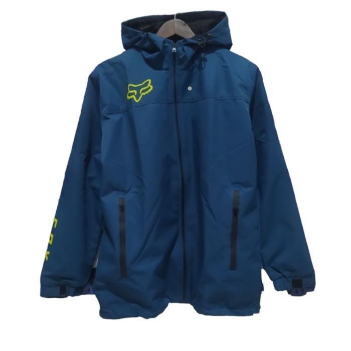 PARACHUTE JACKET JAKET PRIA - JAKET TRAIL - JAKET WATERPROOF FOX NAVY