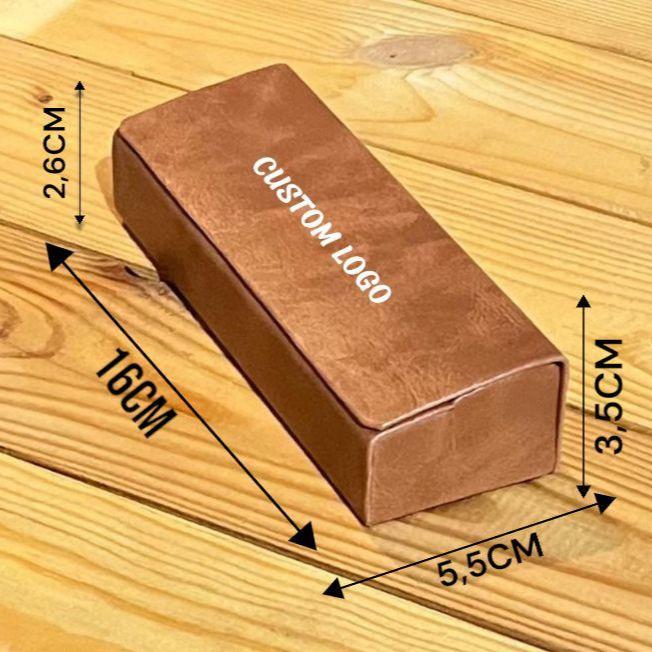 KOTAK Kacamata Hardcase dengan Cover Custom