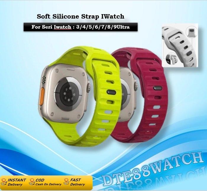 Strap Jam Silicone Sport Apple Watch Iwatch Ultra 3 2/Ultra 49mm Series 11 10 9 8 7 45mm 41mm Bracel
