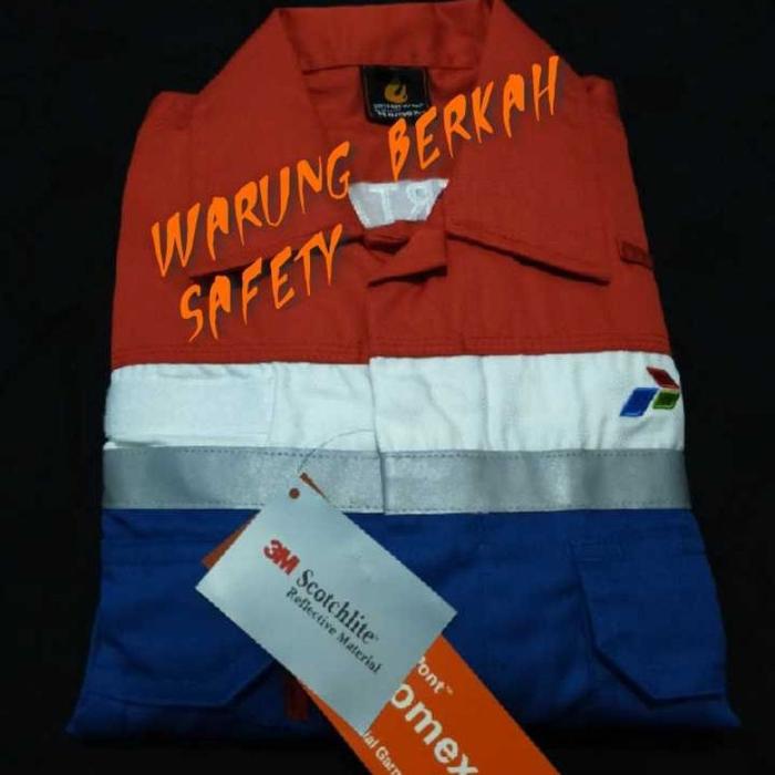 Coverall/Weak Nomex Dupont & Br shild Pertamina