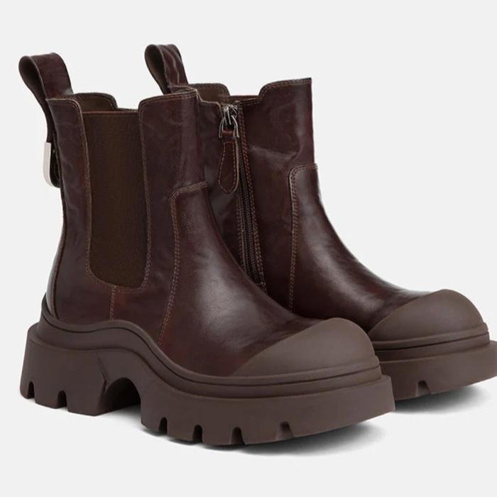 Pazzion Ankle Boots - Natalya Leather Ankle Boots