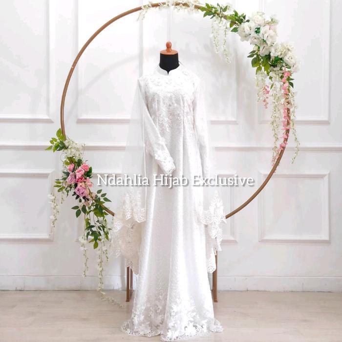 Set Gaun Akad Syari Full Set Gaun,Jilbab,Cadar,Veil Slendang