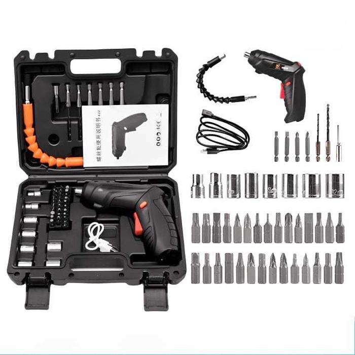 Mesin Bor Cordless mini 48pcs Set 4.2 v Screwdriver Baterai serbaguna