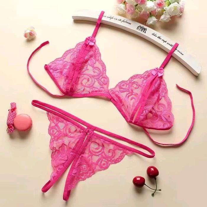 lingeri wanita dewasa renda satu set/pakaian dalam wanita /one set wanita dalaman terbari /pakaian d