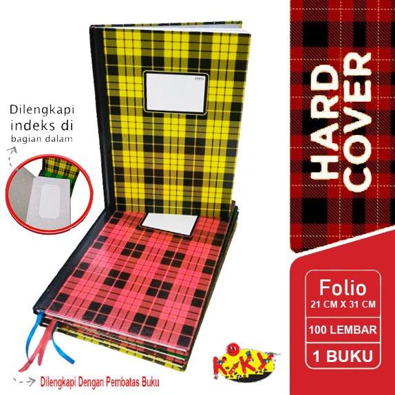 Buku Folio Hard Cover KIKY Isi 100 Lembar Buku BESAR Folio 100 lembar Buku AKUNTANSI accounting Hard