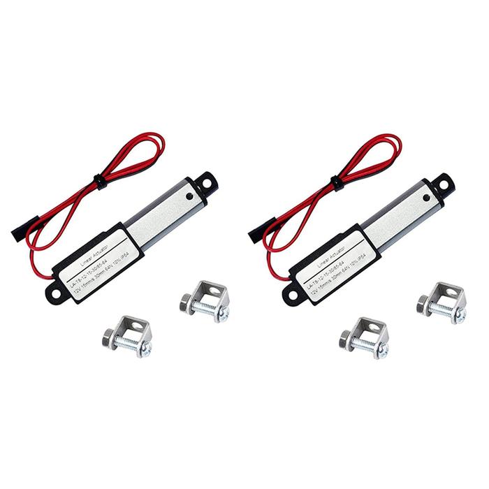 Terlaris, 2X Electric Mini Linear Actuator - 1.2Inch Stroke,
