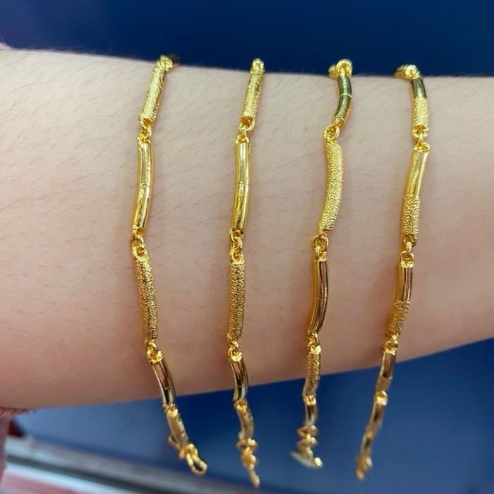 Gelang emas Crum kristal asli Aceh mewah