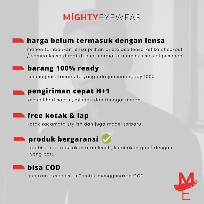 Kacamata Photochromic Antiradiasi - Mozart Bulat Kecil Besi Hitam Pria