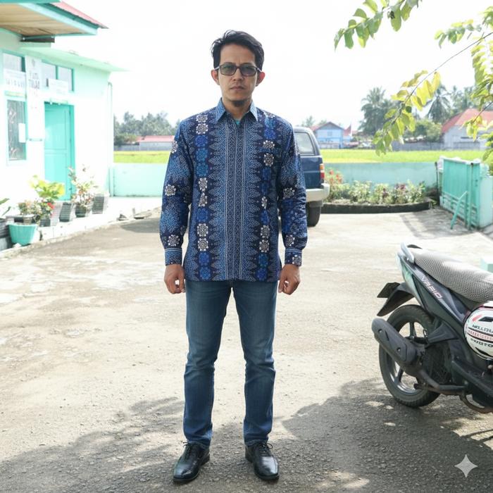 (COD) Terlaris Batik Couple Remaja, Pasangan Muda atau Suami istri - Motif Toraja Navy by kheisa sho