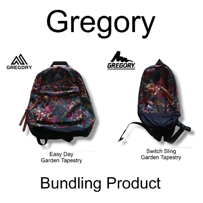 Tas Ransel Gregory Easy Day Backpack dan Switch sling bag Garden Tapestry Bundling Product