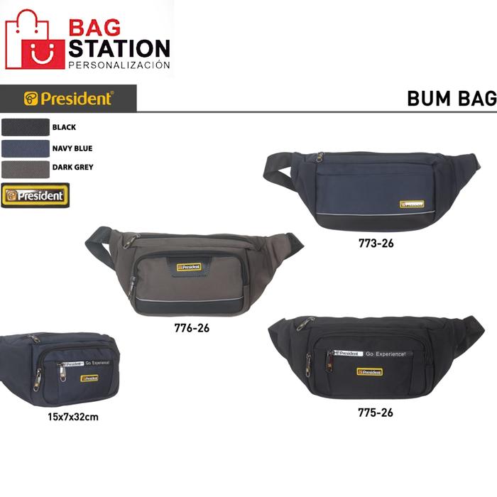 TAS PINGGANG PRESIDENT 3L ORIGINAL GO EXPERIENCE WAIST BAG PRESIDENT BUM BAG PRESIDENT TAS CROSSBODY