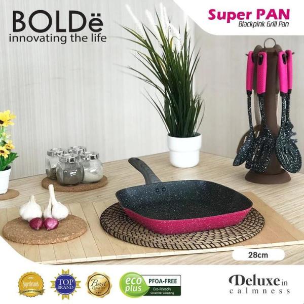 Bolde Grill PAN 28 cm, Granite Blackpink Series