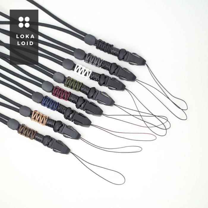 Tali Gantungan HP Lokaloid Hand Strap Original Kamera USB Keychain Wrist Band Aksesoris