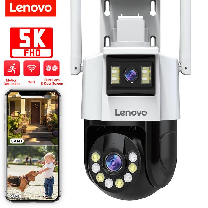 Lenovo 3MP 5MP PTZ WIFI IP Camera Audio CCTV Surveillance Smart Home Outdoor 4X Digital Zoom Color N
