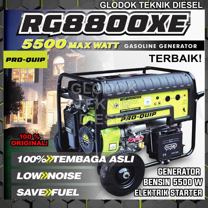 Proquip Genset Generator Bensin 5500 5000 W Watt Elektrik Starter RG 8800 XE RG8800XE ORIGINAL TERBA