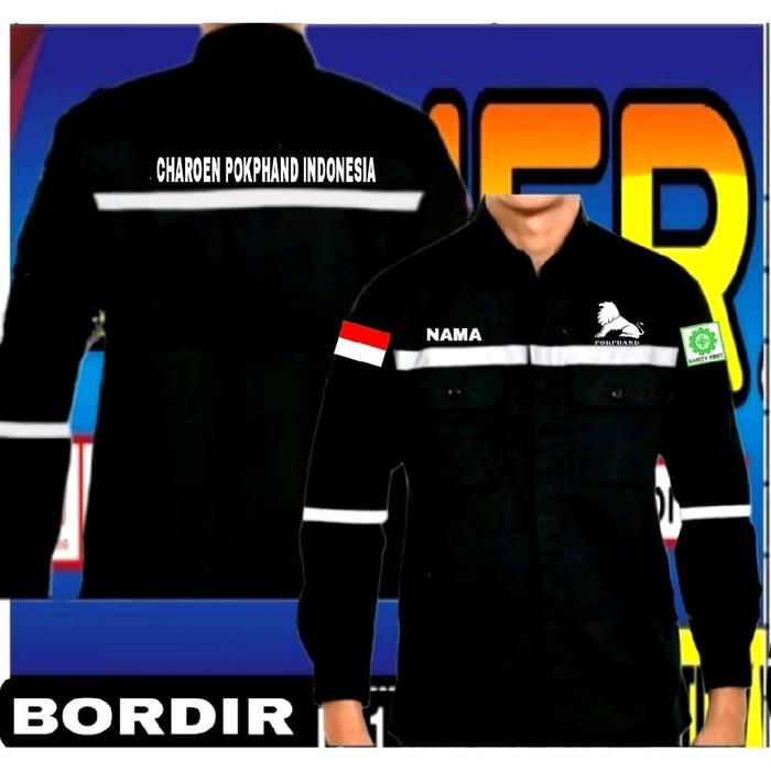 wearpack Pokphand kemeja PT Charoen Pokphand baju PT Charoen Pokphand seragam PT Charoen Pokphand ba